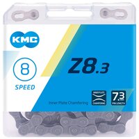 Цепь KMC Z-8.3, 7-8 скоростей, 116 звеньев, Silver-Gray (Z72)
