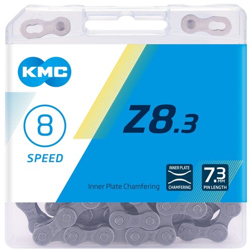 Цепь велосипедная KMC Z8.3, 116 зв. цепь для горного велосипеда 8 скоростей