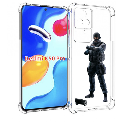 Чехол MyPads Tom-Clancy's-Rainbow-Six-1 для Xiaomi Redmi K50 / K50 Pro задняя-панель-накладка-бампер чехол mypads tom clancy s rainbow six 2 для xiaomi redmi a1 plus задняя панель накладка бампер