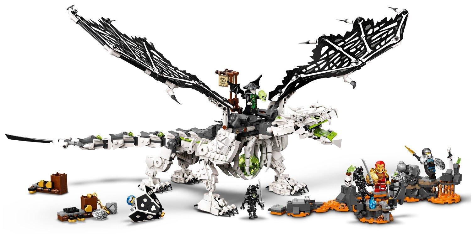 Конструктор LEGO Ninjago Дракон чародея-скелета, 1016 деталей (71721) - фото №5