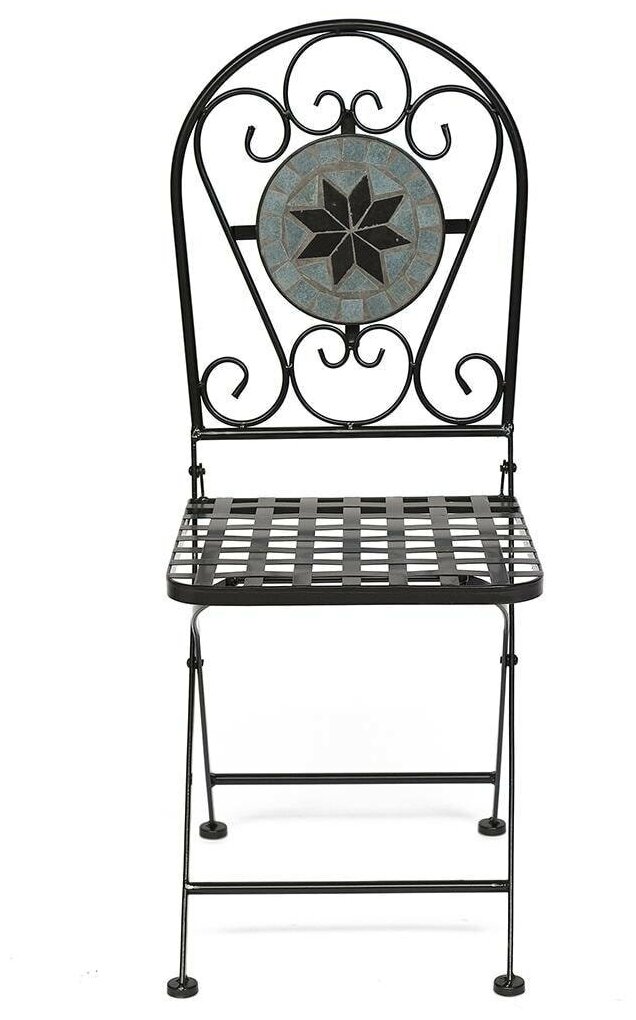 Комплект стульев TetChair VICENZA (mod. PL08-1070-1-GBRN),металл, 36х35х91см, черный/плитка "ASTRA" - фотография № 10