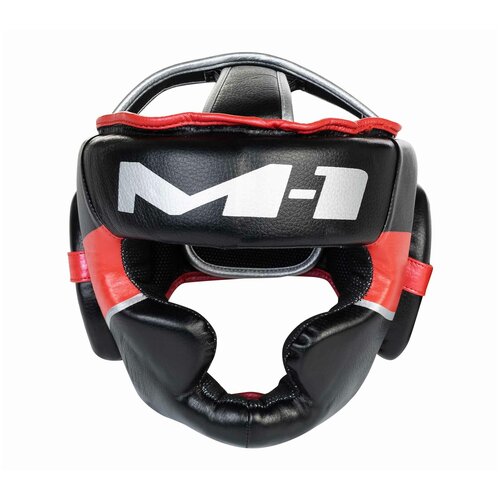 фото Шлем боксерский clinch m1 черно-красно-серебристый (размер s)