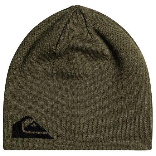 фото Шапка quiksilver m&w beanie, размер one size, зеленый, черный