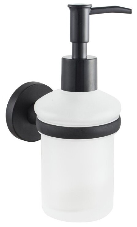 Дозатор  для жидкого мыла D-LIN D295111, белый/черный