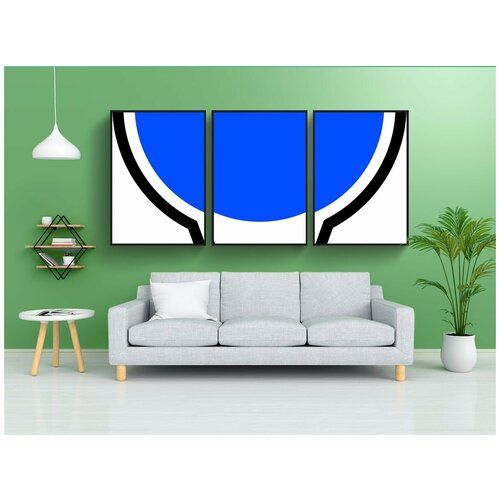 фото Набор модулных постеров для интерьера "карта, маркер, приколоть" 60x90 см. в тубусе, без рамки lotsprints