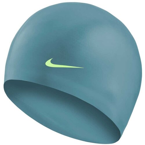 Шапочка для плавания NIKE Solid Silicon, зеленый