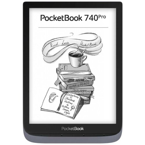 7.8 Электронная книга PocketBook 740 Pro / InkPad 3 ProE-Ink, 16 ГБ, комплектация: чехол, серый металлик