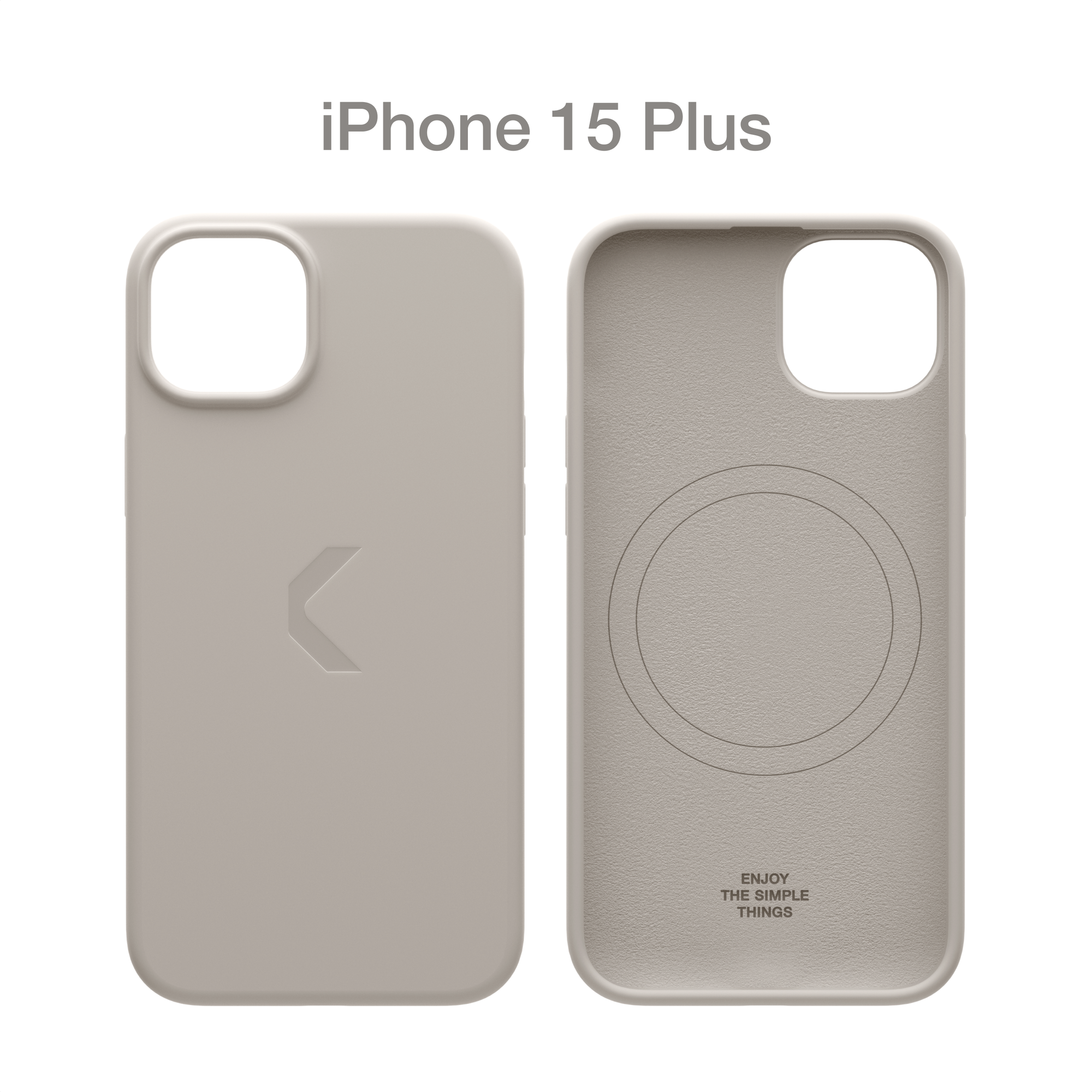 Силиконовый чехол COMMO Shield Case для iPhone 15 Plus, с поддержкой беспроводной зарядки, Linen