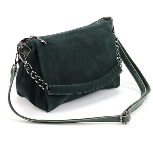 фото Женская замшевая сумка 19102-1 браун cidirro