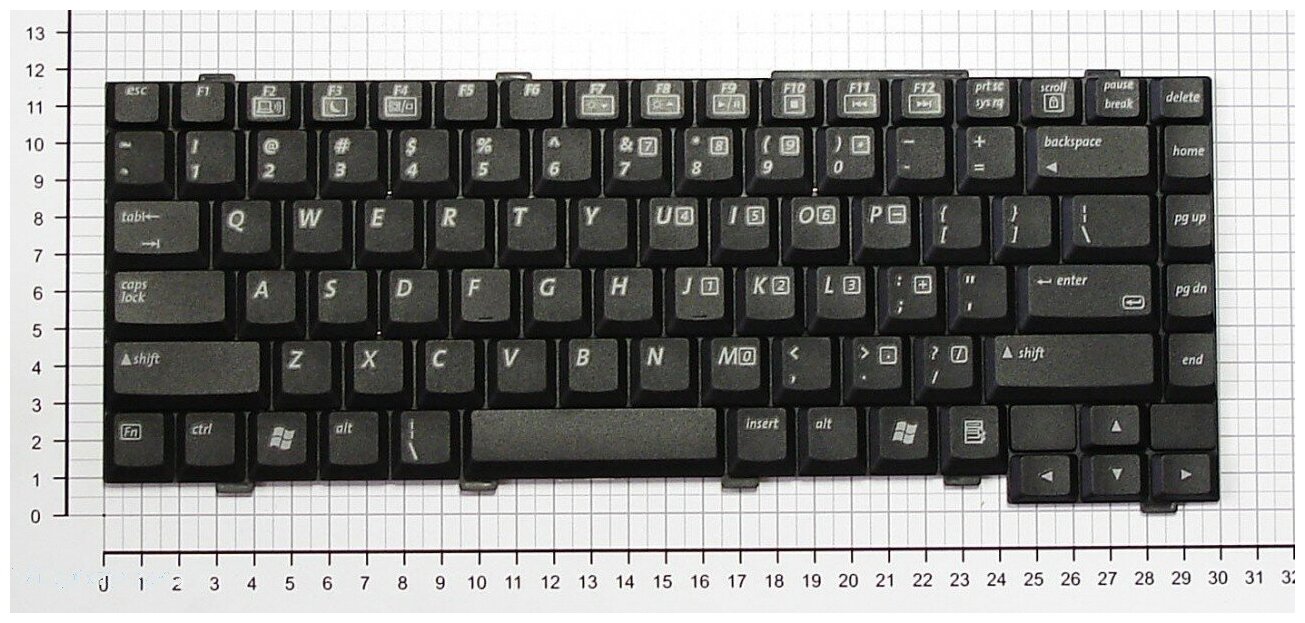 Клавиатура для ноутбука HP Compaq Presario 1504AP черная