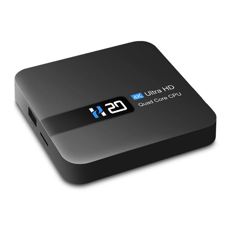 Смарт ТВ приставка H20 2/16GB Rockchip RK3228A Android 100 Wi-Fi 24GHz Smart TV Box 4K UHD Андроид ТВ бокс Медиаплеер