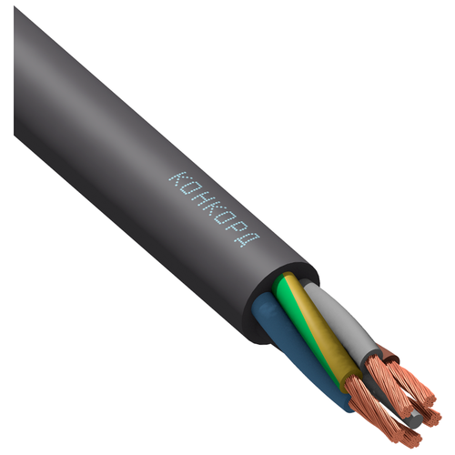 Кабель силовой гибкий кгтп-хл 5х4(N,PE) 380/660-3 ГОСТ 24334-2020 (Конкорд) 50м