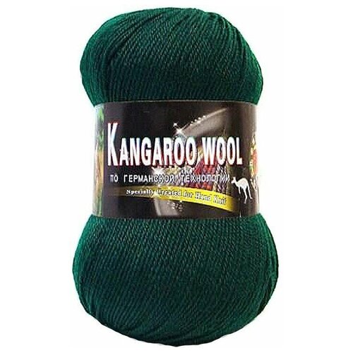 Пряжа COLOR CITY Kangaroo wool / 2427 темно-зеленый