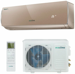 Настенная сплит-система Ecoclima ECW/I-09QCB + EC/I-09QC, золотистый