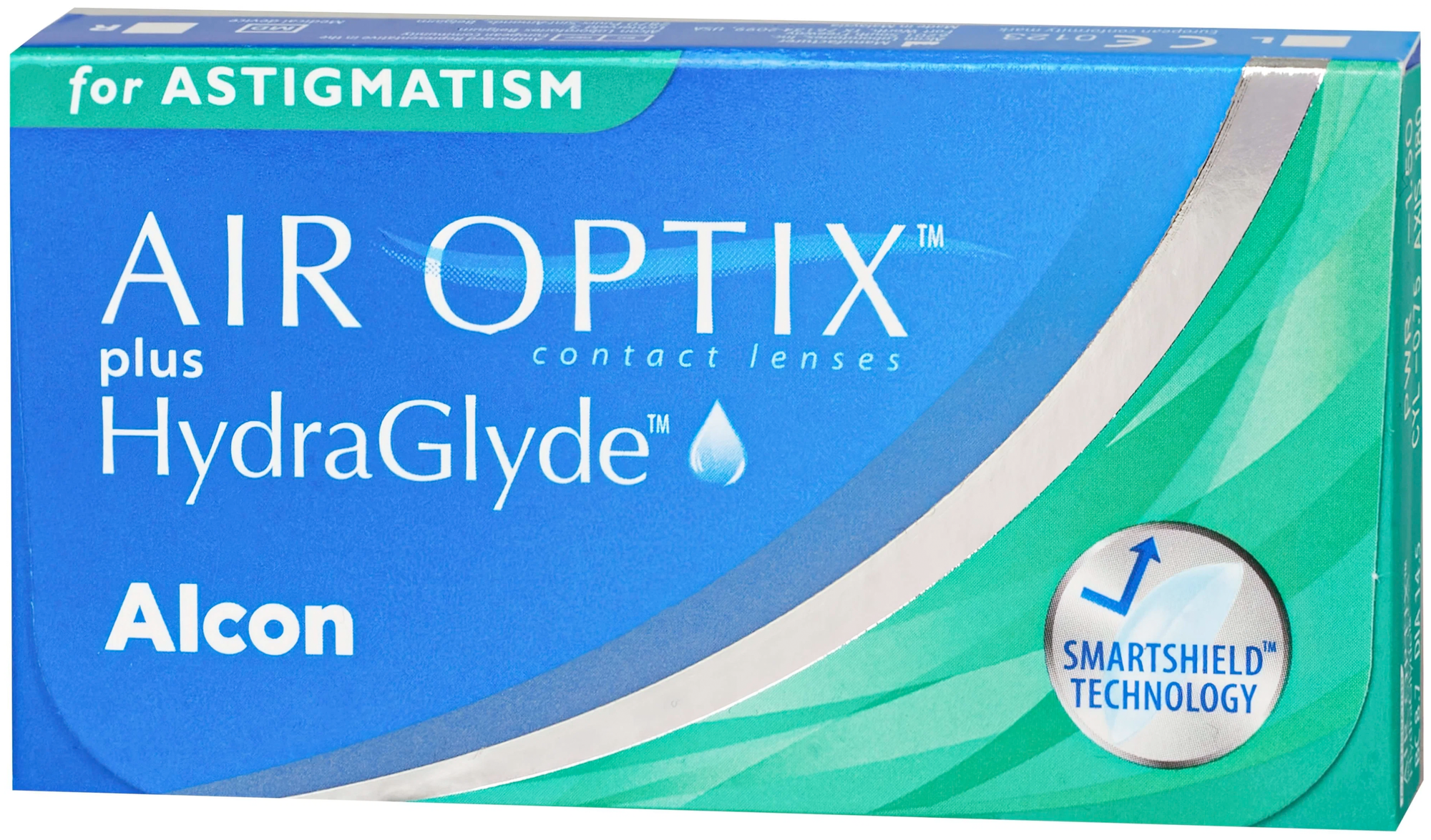 Контактные линзы Alcon Air optix Plus HydraGlyde for Astigmatism, 3 шт., R 8,7, D -4, CYL: -0,75, AХ: 180