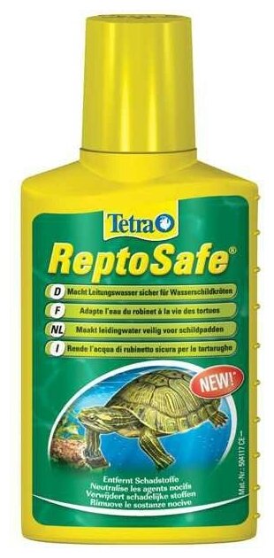 Tetra ReptoSafe кондиционер для подготовки воды в акватеррариумах, 100 мл - фотография № 14