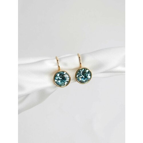 Комплект серег XUPING JEWELRY бирюзовый золотой 1890₽