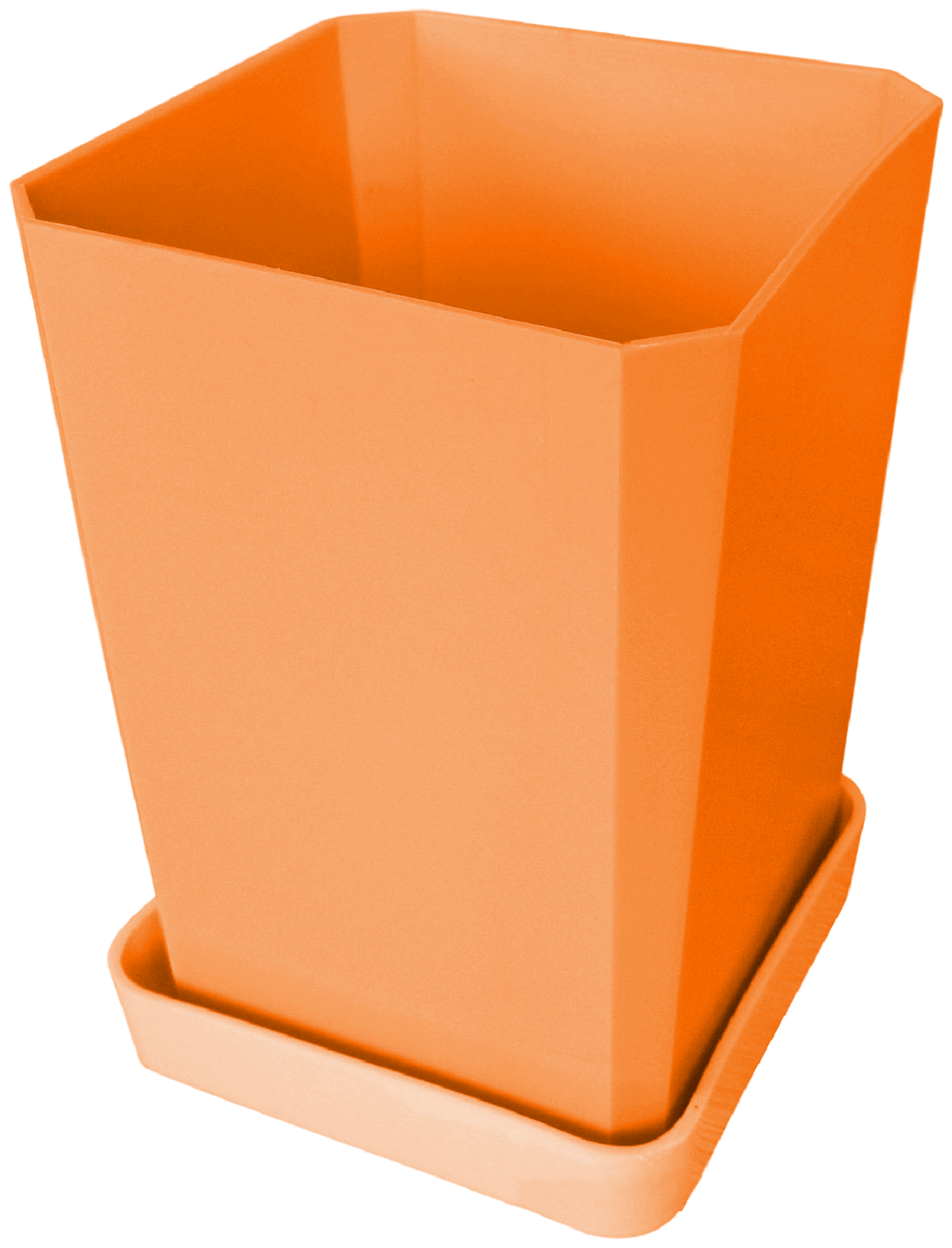 Горшки для рассады и цветов, набор из 6 штук по 750 мл, Оранжевый