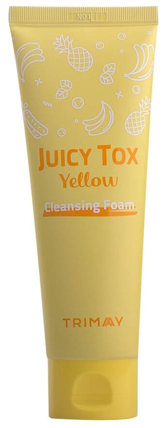 фото Trimay Пенка для умывания с экстрактами банана и ананаса Juicy Tox Yellow