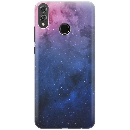 фото Gosso ультратонкий силиконовый чехол-накладка для honor 8x с принтом "звездное зарево"