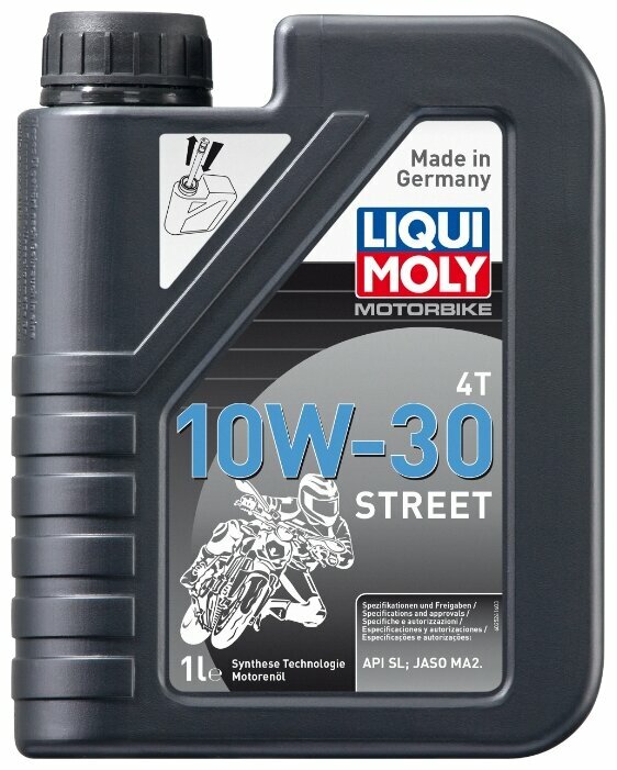 Моторное масло LIQUI MOLY Motorbike Street 4T 10W-30 1 л (2526)