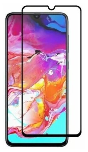 Защитное стекло "Полное покрытие" для Samsung A205 A305 A307 A505 M307 (A20 A30 A30s A50 M30) / самсунг а20 а30 а30с а50 м30 Черное — фото 1