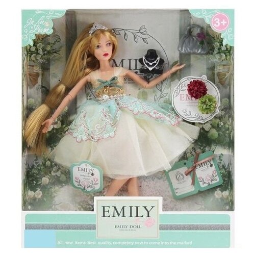 Кукла ABtoys Emily Мятная серия, 30 см WJ-12659 разноцветный