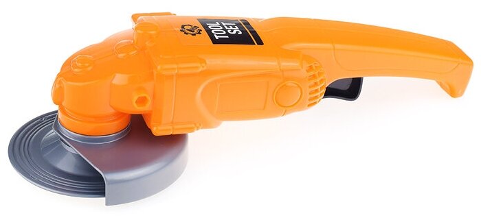 Игрушечный инструмент Полесье Шлифовальная машинка оранжевая в пакете П-90454