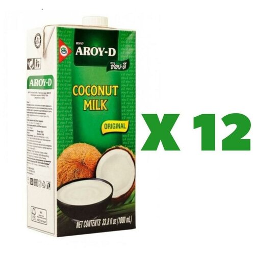 Кокосовое молоко AROY-D 1л*12шт растительные жиры 17-19% тетрапак