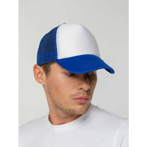 фото Бейсболка molti, размер 56-58, белый, синий