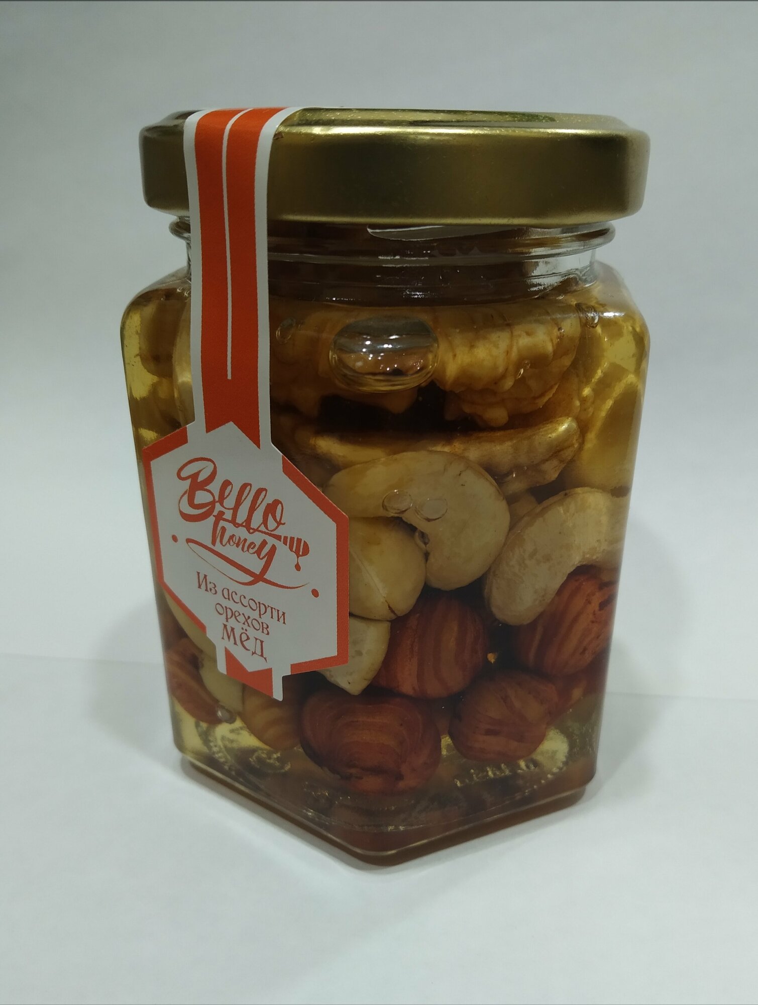 Ассорти орехов в меду (200мл) - фотография № 3