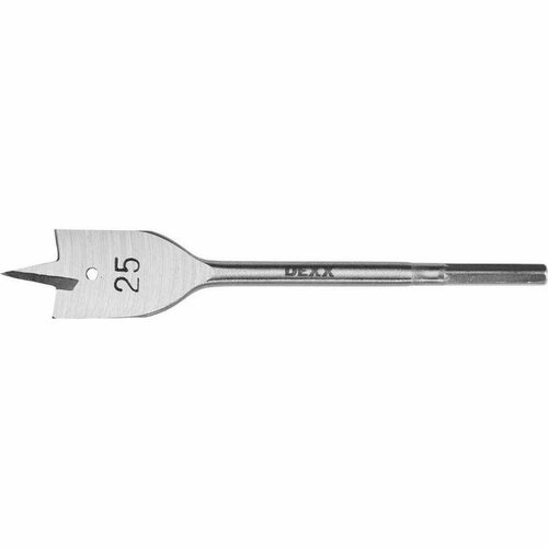 Сверло DEXX 2945-30, перовое, по дереву 25х152 мм, шестигранный хвостовик