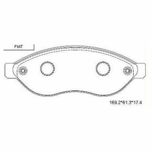 Колодки тормозные дисковые Alfa/Fiat/Lancia 77367092