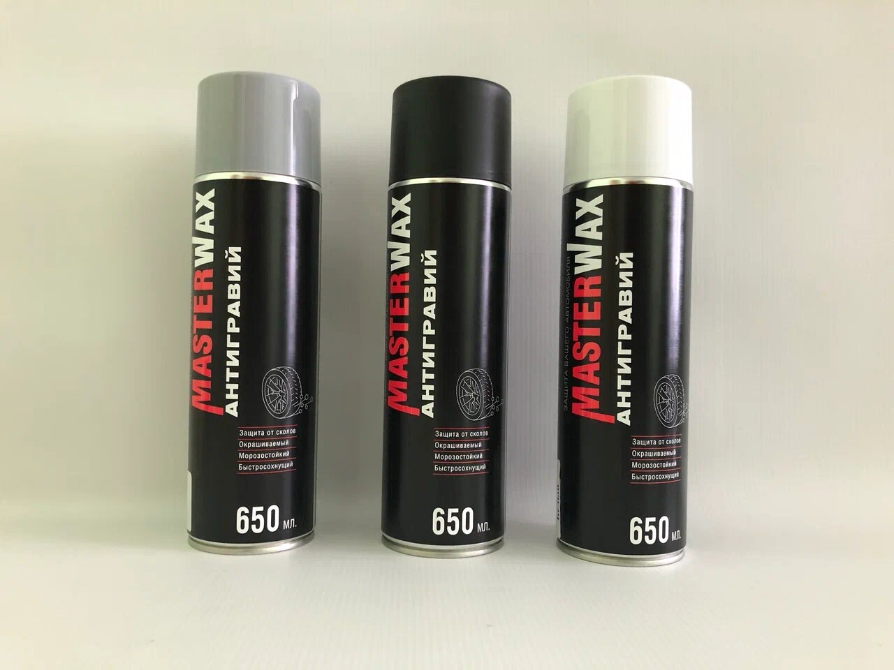 Мастика-антиграв. (650 мл) белая "MasterWAX" аэрозоль MasterWax MW030301 — фото 3