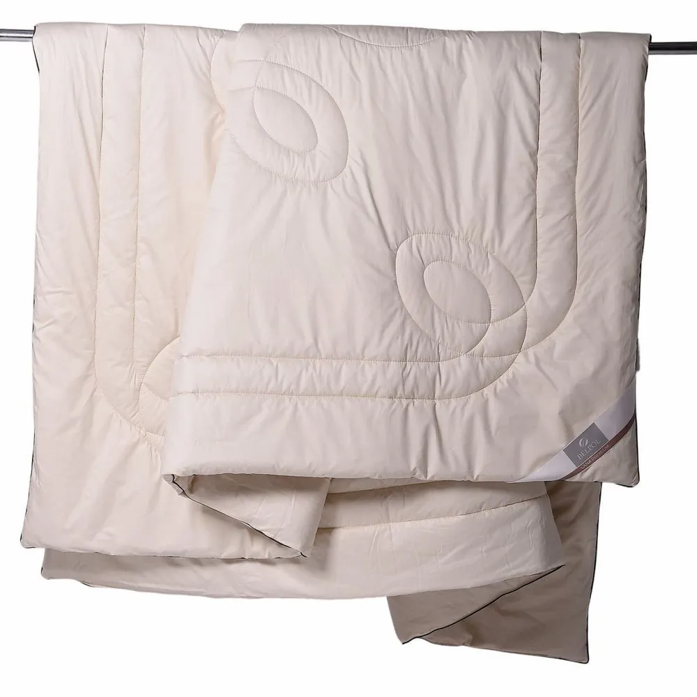 Одеяло BelPol 1.5 спальное/ Верблюжья шерсть в сатине / тёплое 140х205 - фотография № 3