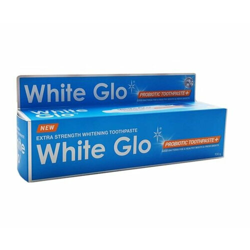 Зубная паста White glo отбеливающая с пробиотиками, 100 мл