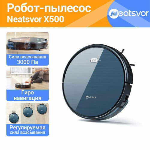 Робот пылесос Neatsvor X500 с сухой и влажной уборкой Русская озвучка 1099000₽