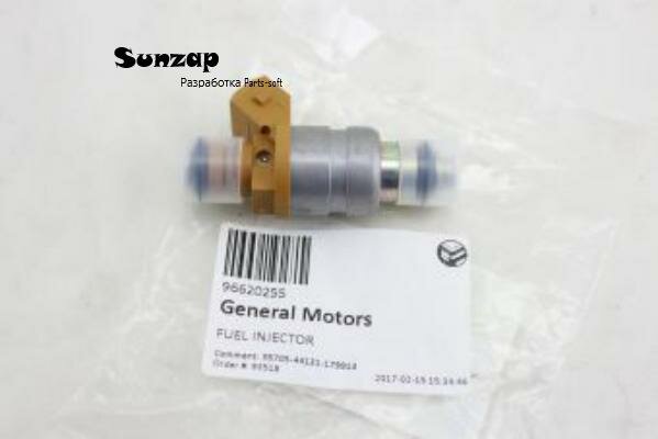 GENERAL MOTORS 96620255 Форсунка DAEWOO Matiz (98-) CHEVROLET Spark (98-), Aveo (06-) топливная OE