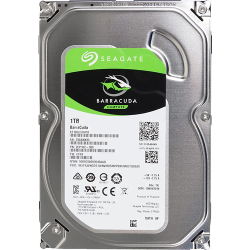 Seagate 1 ТБ Внутренний жесткий диск BarraCuda ST1000DM010 4290₽