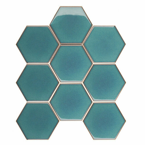 Мозаика керамическая Hexagon big Green 256х295х6мм чип 107х95мм 2169₽