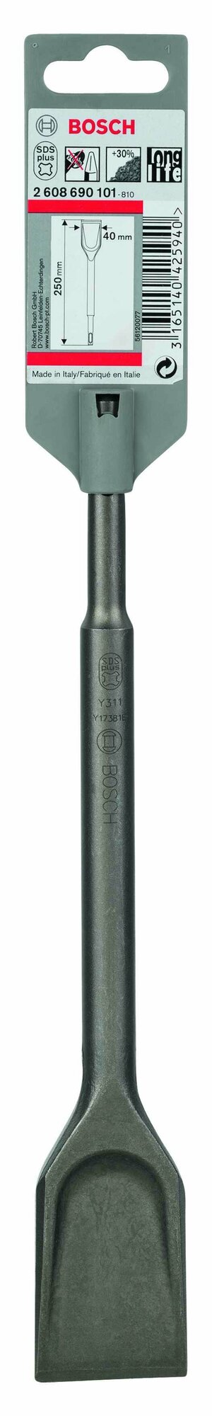 Зубило Bosch LongLife SDS-plus 40x250 мм 2 608 690 101