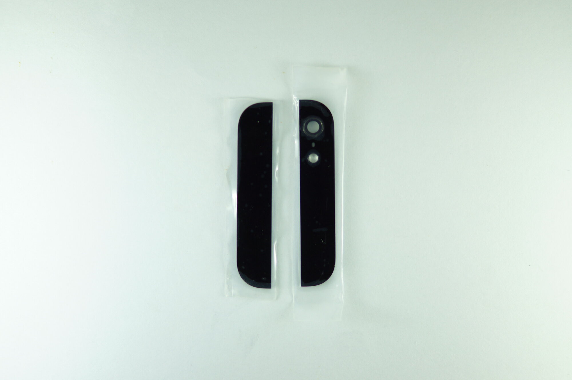 Стекло для Iphone 5 на заднюю часть комплект black