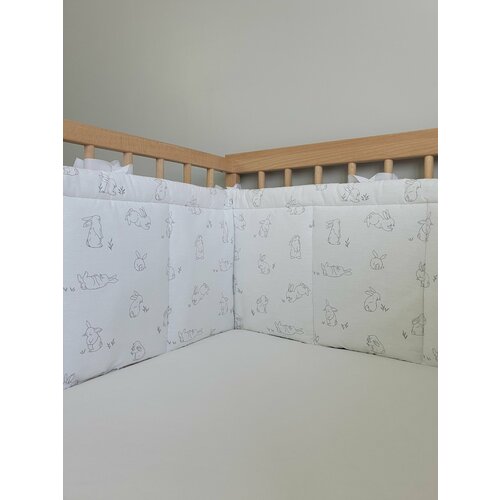 Бортик защитный в детскую кроватку для новорожденных DALION, универсальный, 180 х 30 см.