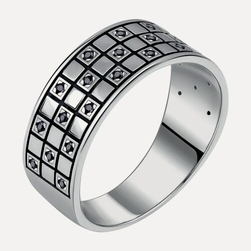 Изображение товара Кольцо, серебро, 925 проба, родирование, фианит