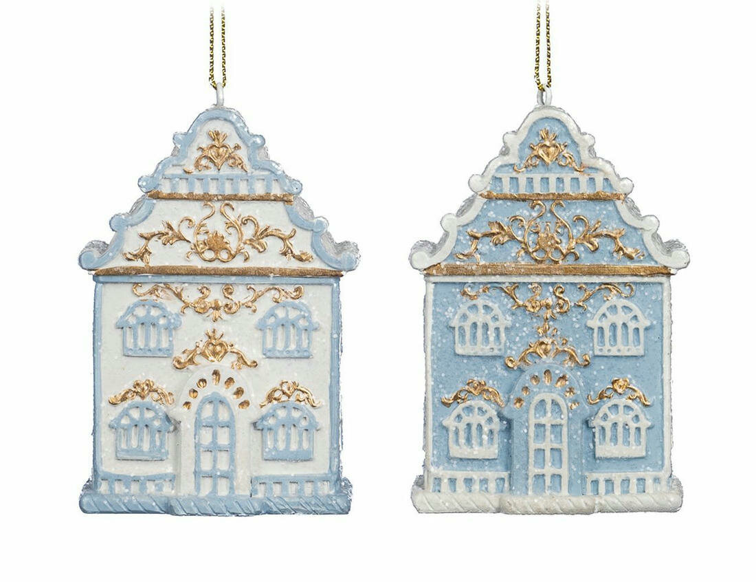 Набор ёлочных игрушек, полистоун, 9 см, 2 шт, Goodwill