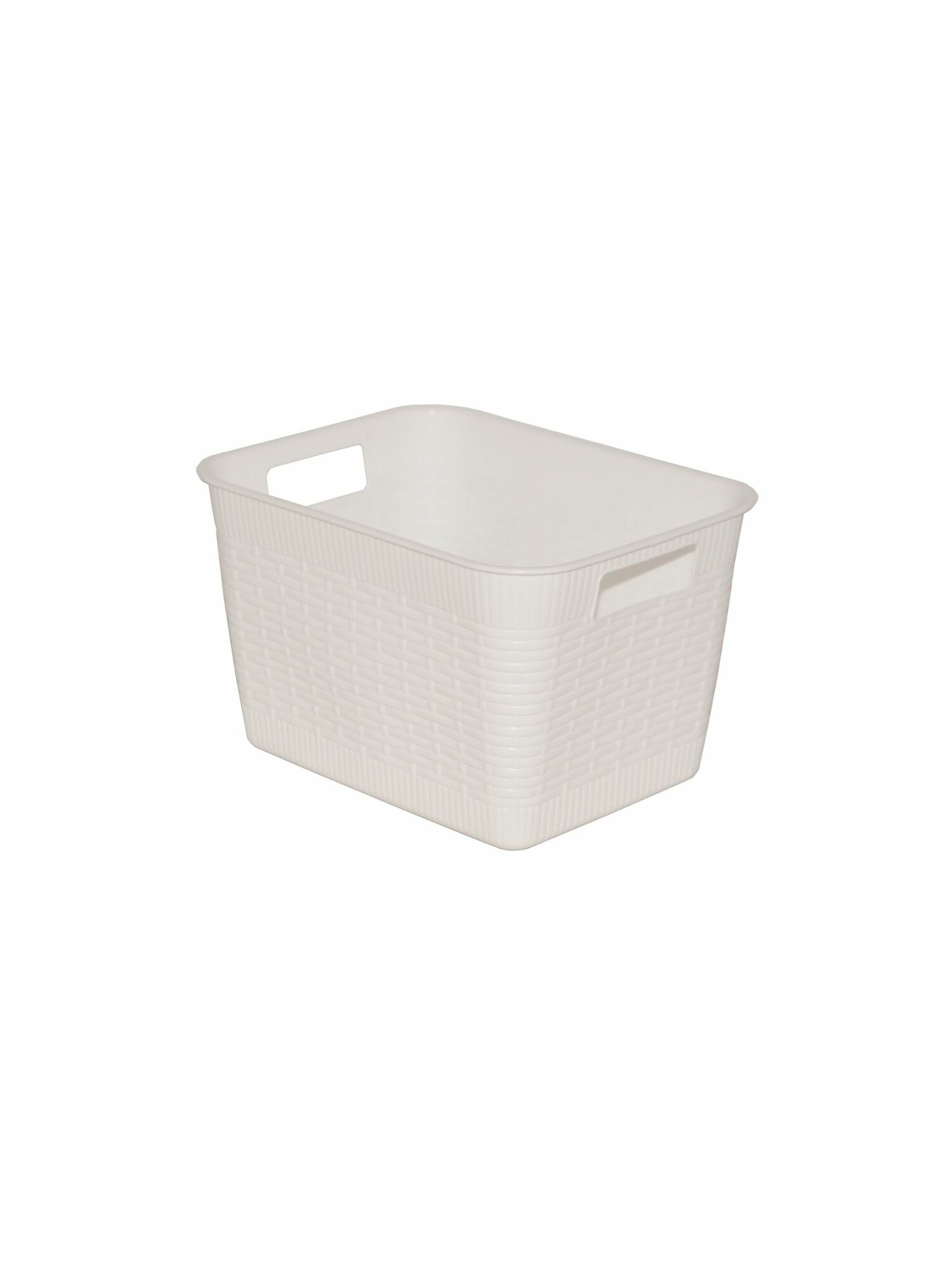 Корзина хозяйственная Gensini  7 л  без крышки  пластиковая  белая  Италия