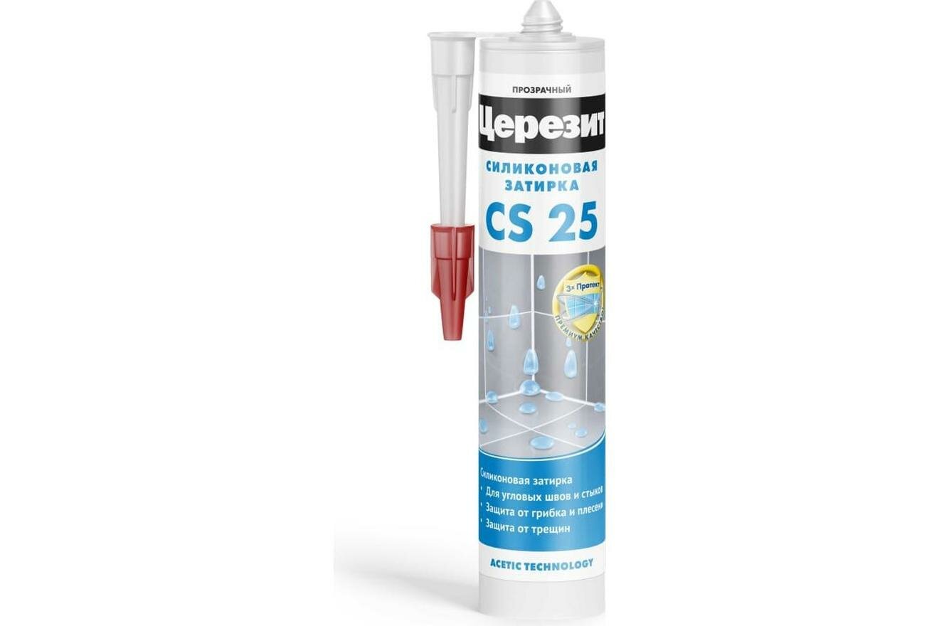 Герметик силиконовый затирка Ceresit CS 25 № 43 багама беж. 280 мл