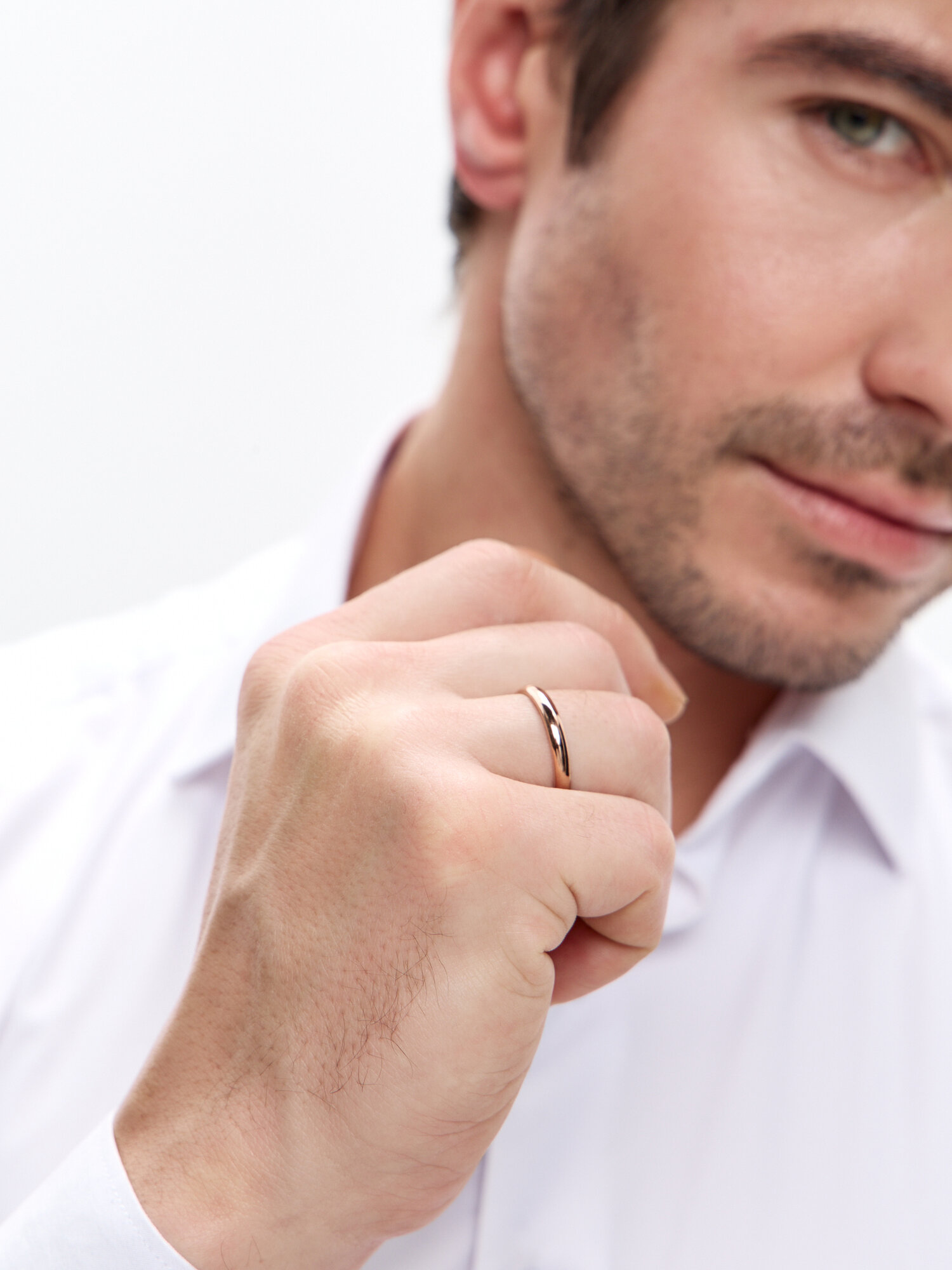 Кольцо обручальное Noima, размер 15.5, ширина 3 мм, золотистый — фото 1