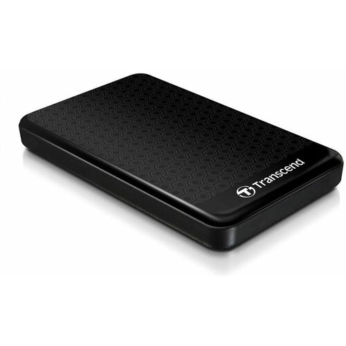 Transcend StoreJet 25A3 1TB, Black внешний жесткий диск (TS1TSJ25A3K) внешний жесткий диск transcend usb 3 0 1 тб ts1tsj25a3k storejet 25a3 2 5 черный