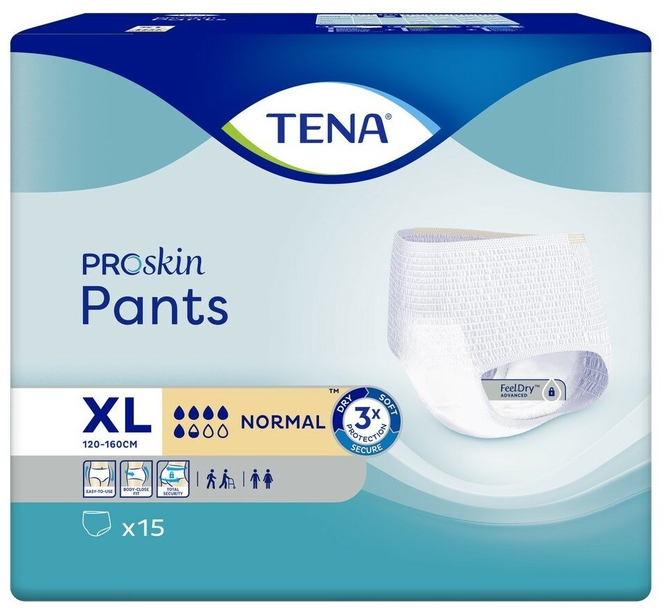 Трусы-подгузники для взрослых Tena Pants Normall Large, 10 шт. - фото №4